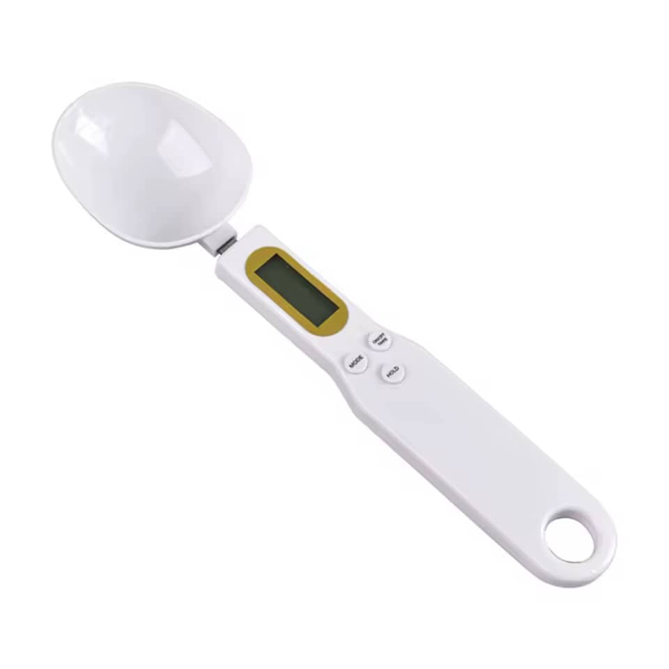 Balance de cuisine numérique électronique avec écran LCD, mini outil de mesure de la farine alimentaire, cuillère numérique pour lait et café, 500g, 0.1g